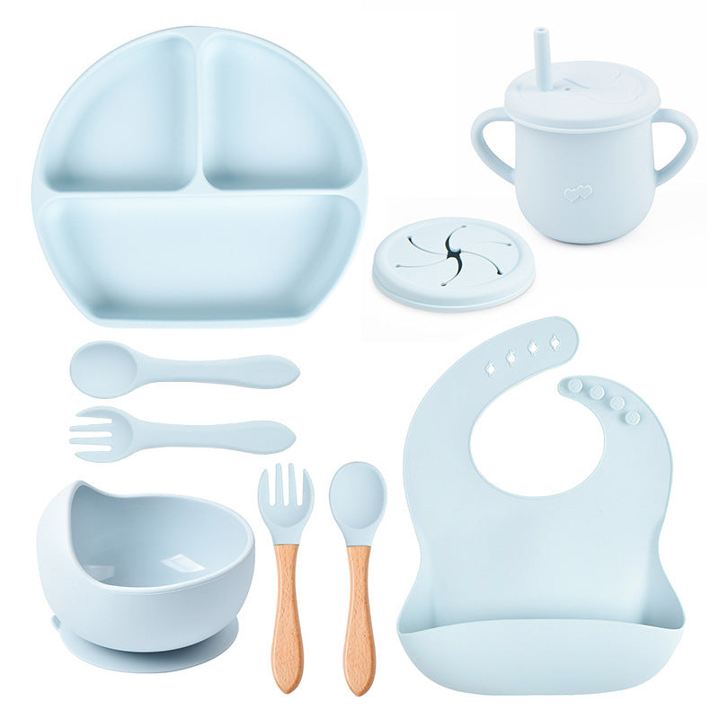 Silicone Solid Babies Tableware Set