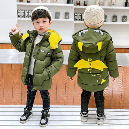 Boy Jacket Mid-length Coat