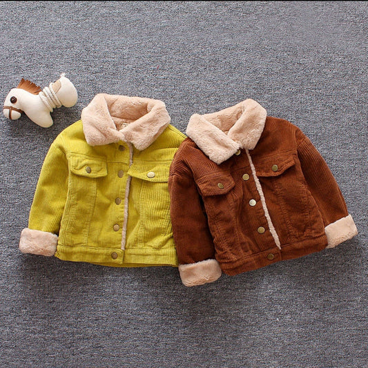 Cotton cartoon long-sleeved zipper jacket