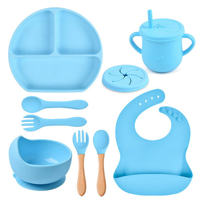 Silicone Solid Babies Tableware Set