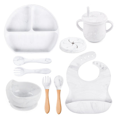 Silicone Solid Babies Tableware Set