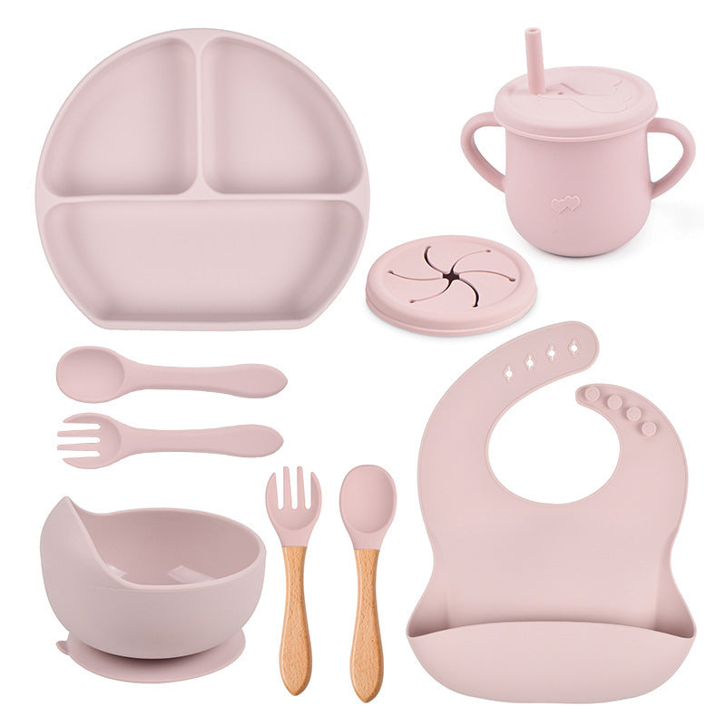 Silicone Solid Babies Tableware Set