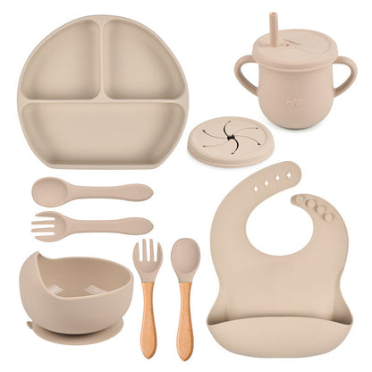 Silicone Solid Babies Tableware Set