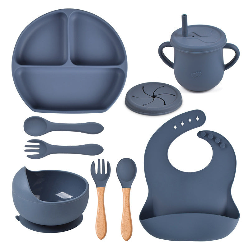 Silicone Solid Babies Tableware Set