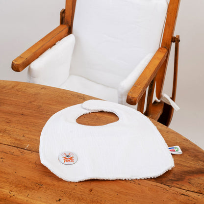 Organic Cotton Bib - White