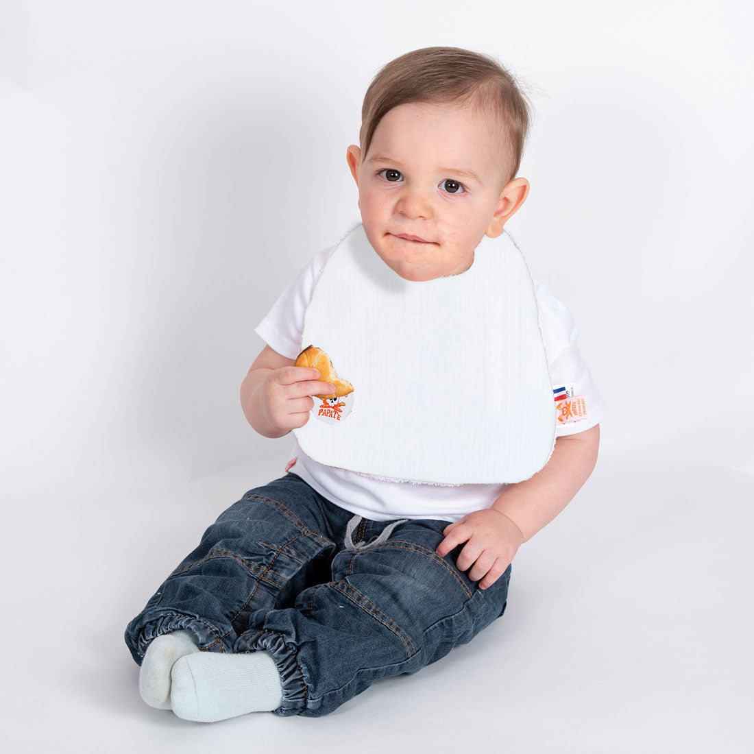 Organic Cotton Bib - White