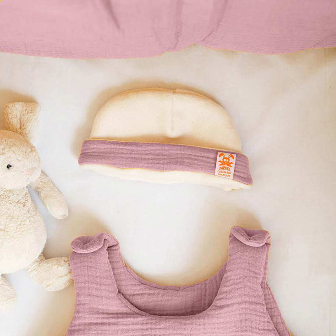 Newborn Hat in Organic Cotton - Pink