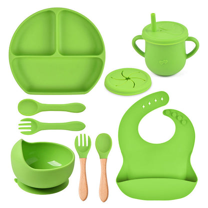 Silicone Solid Babies Tableware Set