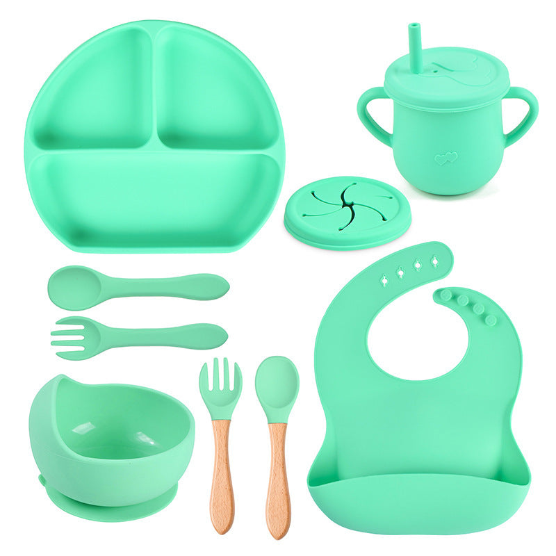 Silicone Solid Babies Tableware Set